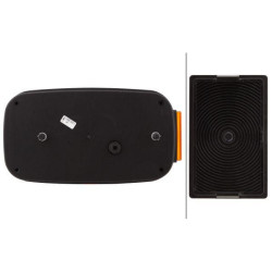 Galinis žibintas LH stačiakampis, 12V, raudonas/gintaras, užsukamas, 247x60x138mm, Hella 2VA998232291