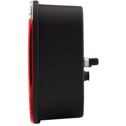 Galinis žibintas LH stačiakampis, 12V, raudonas/gintaras, užsukamas, 247x60x138mm, Hella 2VA998232291