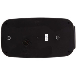 Galinis dešinės pusės žibintas stačiakampis, 12V, raudonas/gintaras, užsukamas, 244x60x138mm, 5 kontaktų, Hella 2VB998232021