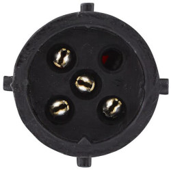 Galinis dešinės pusės žibintas stačiakampis, 12V, raudonas/gintaras, užsukamas, 244x60x138mm, 5 kontaktų, Hella 2VB998232021