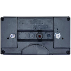 Galinis dešinės pusės žibintas stačiakampis, 12/24V, raudona/oranžinė/balta, užsukamas, 256x70x144mm, Hella 2VP340400141