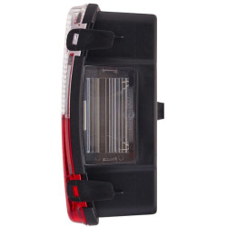 Galinis žibintas LH stačiakampis, 12V, raudona/oranžinė/balta, užsukamas, 281x53.5x138.9mm, Hella 2VB341032111