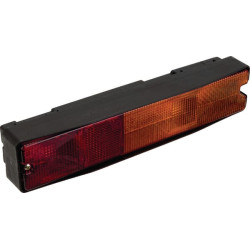 Stačiakampis galinis žibintas, 12/24V, gintarinis/raudonas, užsukamas, 300x62mm, Hella 2VA997113001