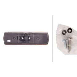 Galinis žibintas LH stačiakampis, 12/24V, gintarinis/raudonas, užsukamas, 330x78x95mm, Hella 2SD001688171