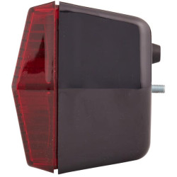 Galinis žibintas LH stačiakampis, 12/24V, gintarinis/raudonas, užsukamas, 330x78x95mm, Hella 2SD001688171