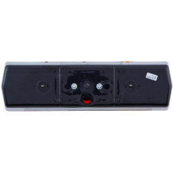 Galinis dešinės pusės žibintas stačiakampis, 12/24V, gintarinis/raudonas, užsukamas, 330x78x95mm, Hella 2SD001688141