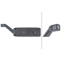 Galinis žibintas RH stačiakampis, 24V, gintarinis/skaidrus/raudonas, užsukamas, Hella 2VP340931161