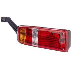 Galinis žibintas LH stačiakampis, 24V, gintarinis/skaidrus/raudonas, užsukamas, Hella 2VP340931171