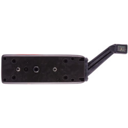 Galinis žibintas LH stačiakampis, 24V, gintarinis/skaidrus/raudonas, užsukamas, Hella 2VP340931171