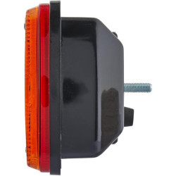 Galinis žibintas LH stačiakampis, 12/24V, raudonas/rudas/geltonas, užsukamas, 343x75x133mm, Hella 2VP003567111