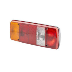 Galinis žibintas LH stačiakampis, 12/24V, raudona/gintarinė/balta, užsukamas, 343x75x133mm, Hella 2SK003567651