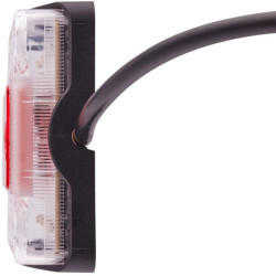 Galinis šviesos diodas, 21 W, stačiakampis, 12/24 V, skaidrus/raudonas, įjungiamas, 8 šviesos diodai, Hella 2VA980720001