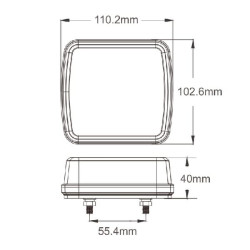Galinis dešinys žibintas LA40080R