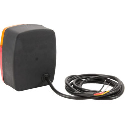 Daugiafunkcis galinis žibintas LED, kvadratinis, 12-24V, 121x101x56mm, Kramp LA40021