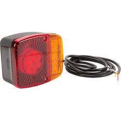 Daugiafunkcis galinis žibintas LED, kvadratinis, 12-24V, 121x101x56mm, Kramp LA40021