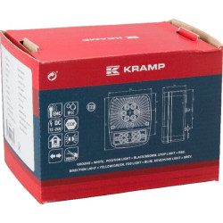 Daugiafunkcis galinis žibintas LED, kvadratinis, 12-24V, 121x101x56mm, Kramp LA40021