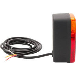 Daugiafunkcis galinis žibintas LED, kvadratinis, 12-24V, 121x101x56mm, Kramp LA40021