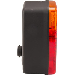 Daugiafunkcis galinis žibintas LED, kvadratinis, 12-24V, 121x101x56mm, 5 kontaktų, Kramp LA40022