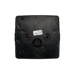 Galinis kvadratinis žibintas, 12V, gintarinis/raudonas, užsukamas, 102x55x98mm, Hella 2SE004623001