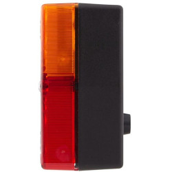 Galinis kvadratinis žibintas, 12V, raudona/oranžinė, užsukamas, 98x51x103mm, Hella 2SE998530061