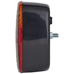 Galinis kvadratinis žibintas, 12/24V, raudona/oranžinė, užsukamas, 120x52x120mm, Hella 2SD002514161