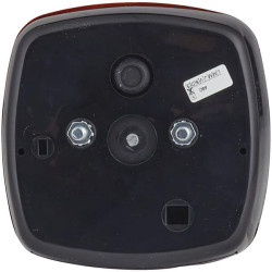 Galinis kvadratinis žibintas, 12/24V, raudona/oranžinė, užsukamas, 120x52x120mm, Hella 2SD002514161