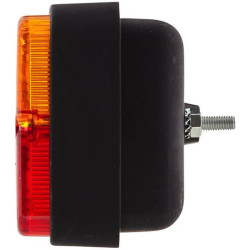 Stačiakampio formos galinis žibintas, 12V, raudonas/oranžinis, užsukamas, 120x55x80mm, Hella 2SD997131051