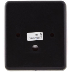 Galinis kvadratinis žibintas, 12/24V, raudonas, užsukamas, 90x60x80mm, Hella 2SA996012091