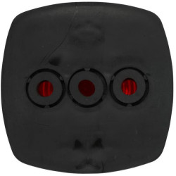 Galinis kvadratinis žibintas, 12/24V, raudonas, užsukamas, 62x40x62mm, Hella 2SA003057021