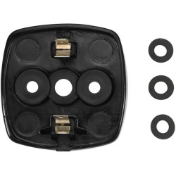 Galinis kvadratinis žibintas, 12/24V, raudonas, užsukamas, 62x40x62mm, Hella 2SA003057021