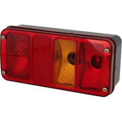 Galinis žibintas LH stačiakampis, 12/24V, gintarinis/raudonas, užsukamas, Waś 1400680770