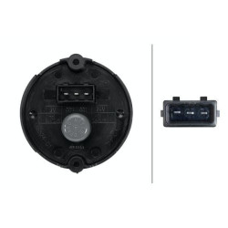 Galinis šviesos diodas, apvalus, 12 V, baltas, užsukamas, Ø 66 mm, 12 šviesos diodų, Hella 2SB009001401