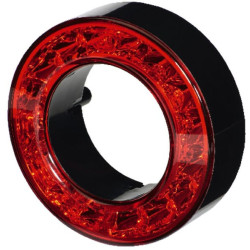Stabdžių žibintas LED, 2,30 W, žiedas, 12V, raudonas, 16 LED, Hella 2SB009362041