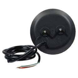 Galinis šviesos diodas, apvalus, 12/24 V, raudonas/gintaras, užsukamas, Ø 140 mm LA2002M