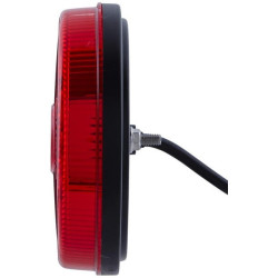 Galinis LH LED žibintas, stačiakampis, 10/30V, raudonas/gintaras/skaidrus, užsukamas, 323x38x134mm, Hella ValueFit 2VP357017011