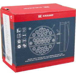 Daugiafunkcinis galinis LED žibintas, apvalus, 12-24V, Ø 142mm, 5 kontaktų, Kramp LA40042