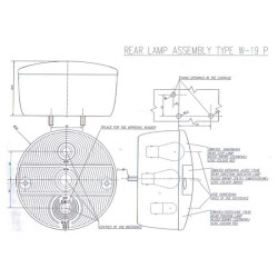 Daugiafunkcinis galinis šviesos diodas, apvalus, 12 V (integruotas varža), Ø 142 mm, 5 kontaktų, Kramp LA40040