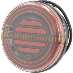 Daugiafunkcinis galinis šviesos diodas, apvalus, 12 V, Ø 142 mm, Kramp LA40073