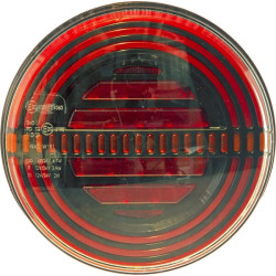 Daugiafunkcinis galinis šviesos diodas, apvalus, 12 V, Ø 142 mm, Kramp LA40073