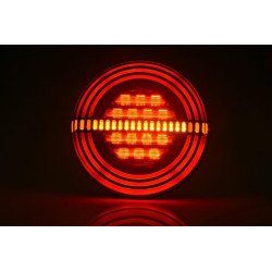 Daugiafunkcinis galinis šviesos diodas, apvalus, 12 V, Ø 142 mm, Kramp LA40073