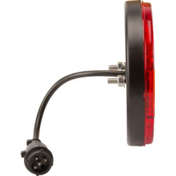 Daugiafunkcinis galinis šviesos diodas, apvalus, 12-24V, Ø 140 mm, 5 kontaktų, Kramp LA40012