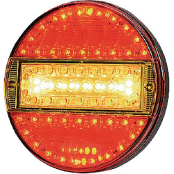 Daugiafunkcinis galinis LED žibintas, apvalus, 12-24V, Ø 140mm, Kramp LA40013