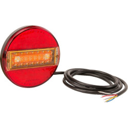 Daugiafunkcinis galinis LED žibintas, apvalus, 12-24V, Ø 140mm, Kramp LA40013