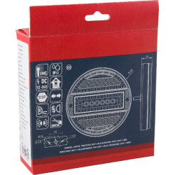 Daugiafunkcinis galinis LED žibintas, apvalus, 12-24V, Ø 140mm, Kramp LA40013