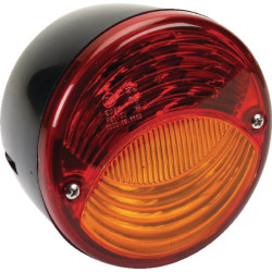 Galinis apvalus žibintas, raudonas/gintaras, užsukamas, Ø 115 mm, Cobo 0211930000