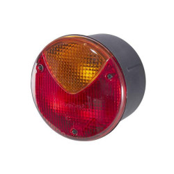 Galinis apvalus žibintas, 12/24V, raudonas/oranžinis, užsukamas, Ø 122,5 mm, Hella 2SD964169111