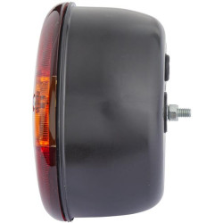 Galinis apvalus žibintas, 12/24V, gintarinis/raudonas, užsukamas, Ø 140mm, Hella 2SD001685211