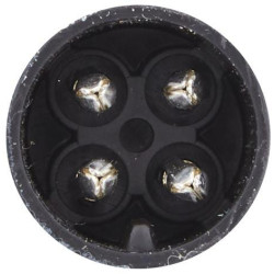 Galinis apvalus žibintas, 12 V, gintarinis/raudonas, užsukamas, Ø 140 mm, 4 kontaktų, Hella 2SD001685317