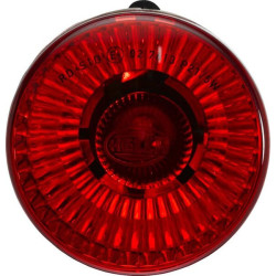 Stabdžių žibintas apvalus, 12V, raudonas, užsukamas, Ø 66mm, Hella 2SB009001387