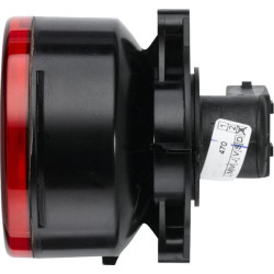 Stabdžių žibintas apvalus, 12V, raudonas, užsukamas, Ø 66mm, Hella 2SB009001387